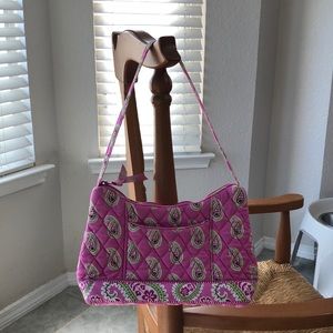 Vera Bradley Small Shoulder Bag in Pink Paisley